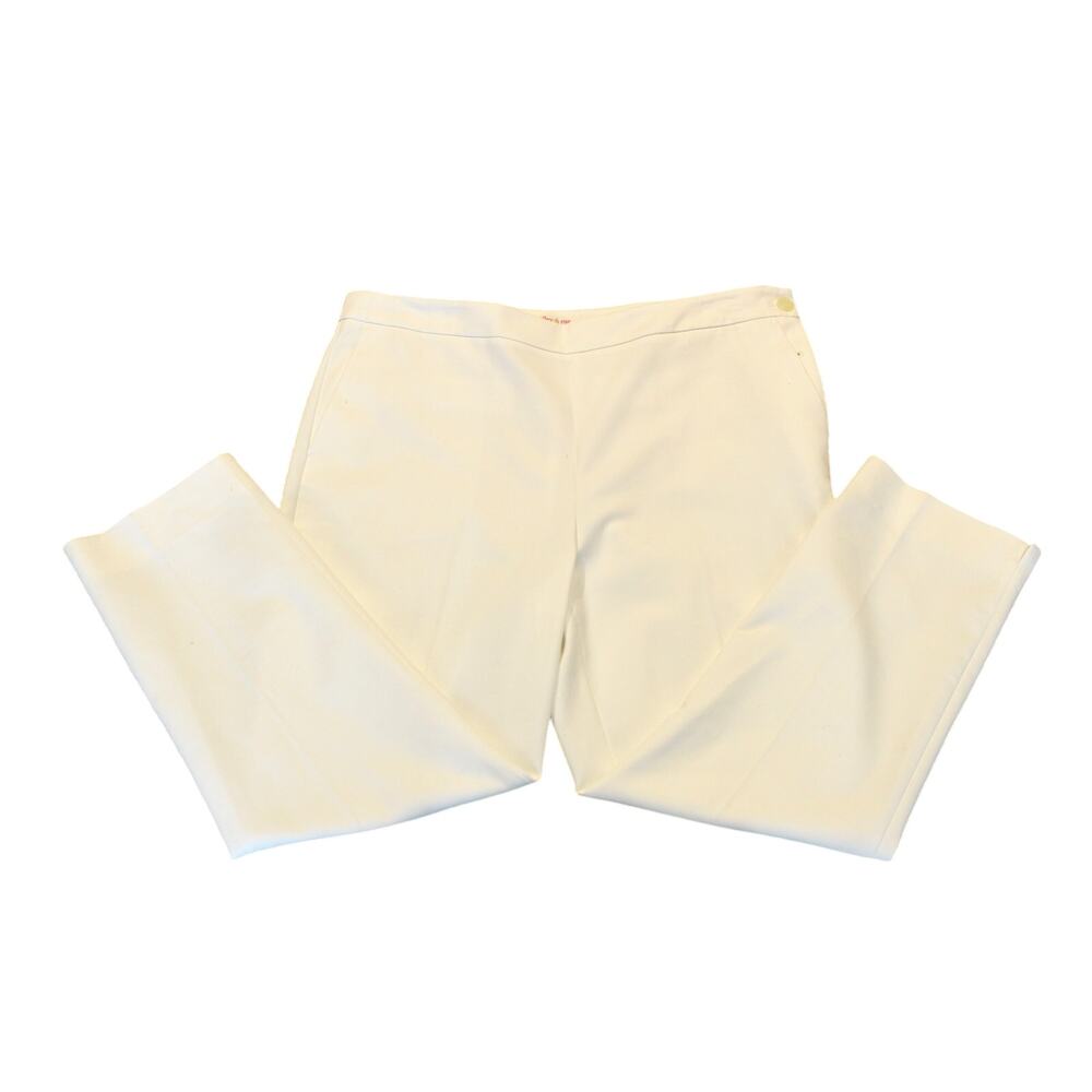 Riley & Rae white capri pants‎ womens 14 preppy cottage fairy career business
